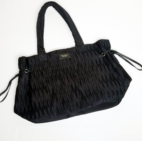 Victoria's Secret Lge Pleated Nylon Tote NWOT - Picture 4 of 13